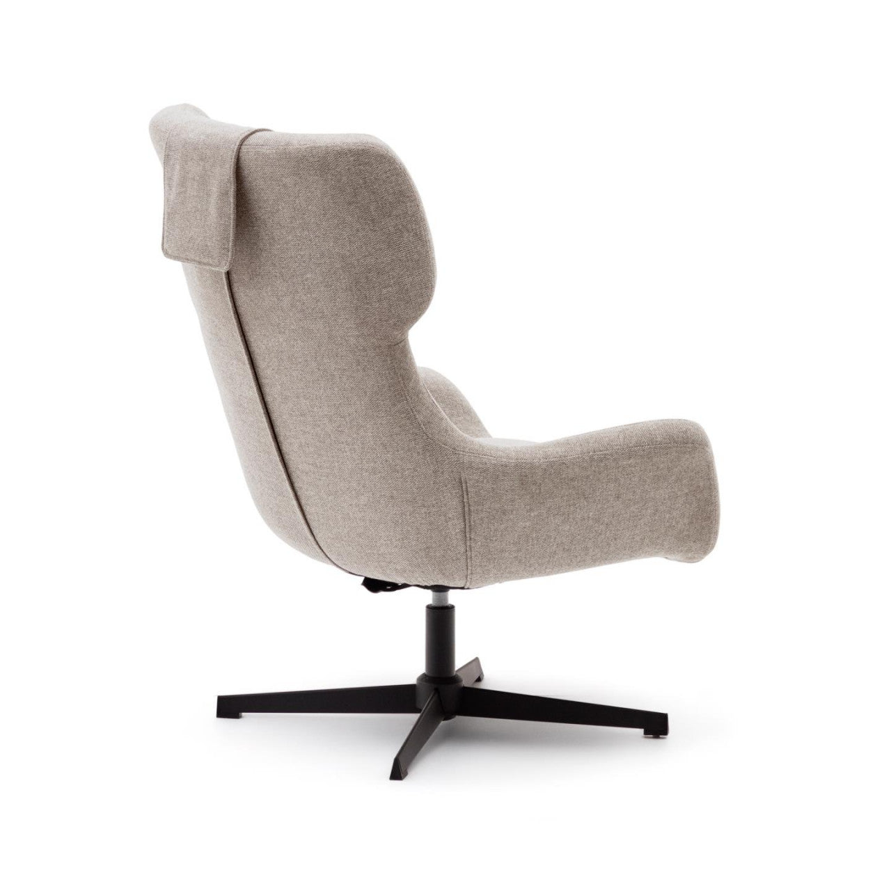 Fotoliu bej din textil Zalina Kave Home