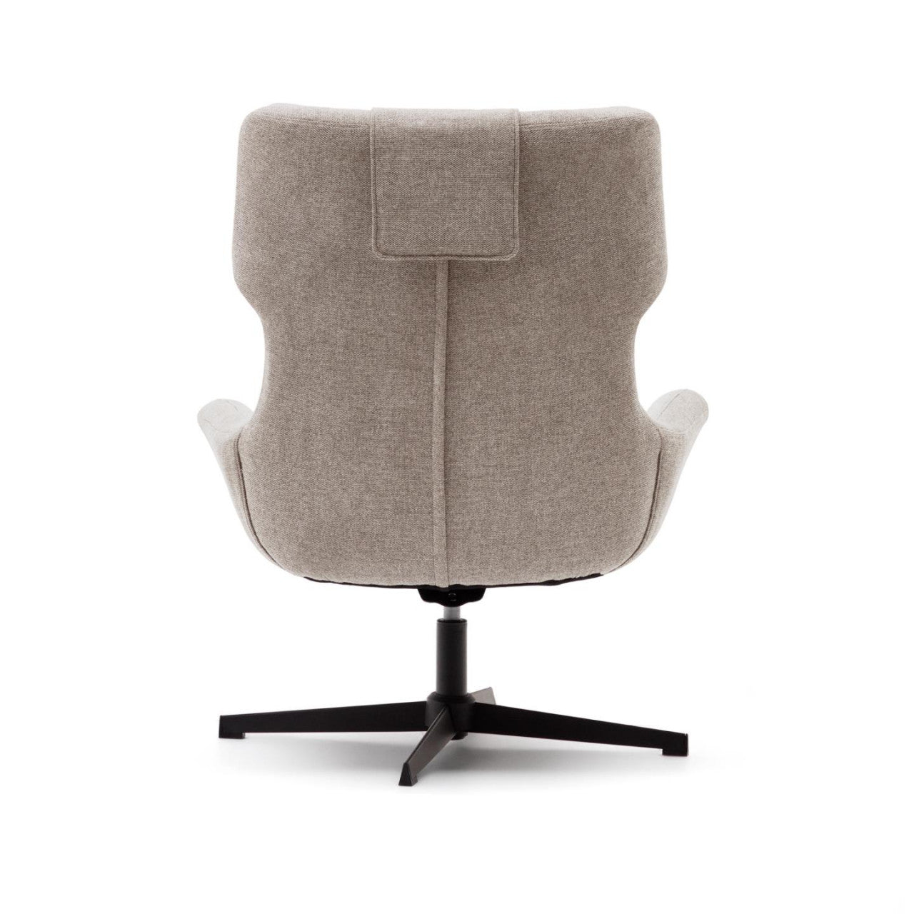 Fotoliu bej din textil Zalina Kave Home