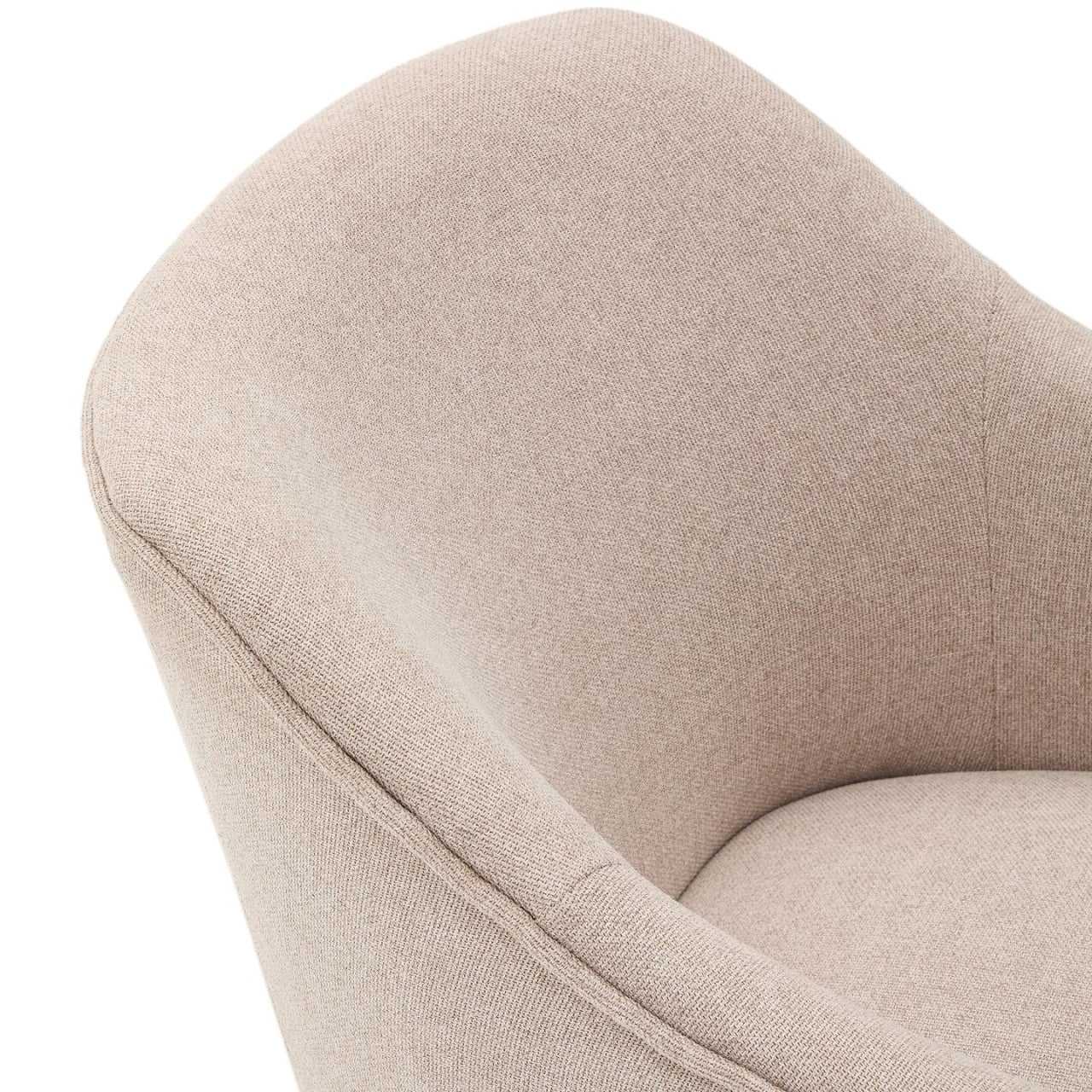 Fotoliu bej/maro din textil Bobly Kave Home