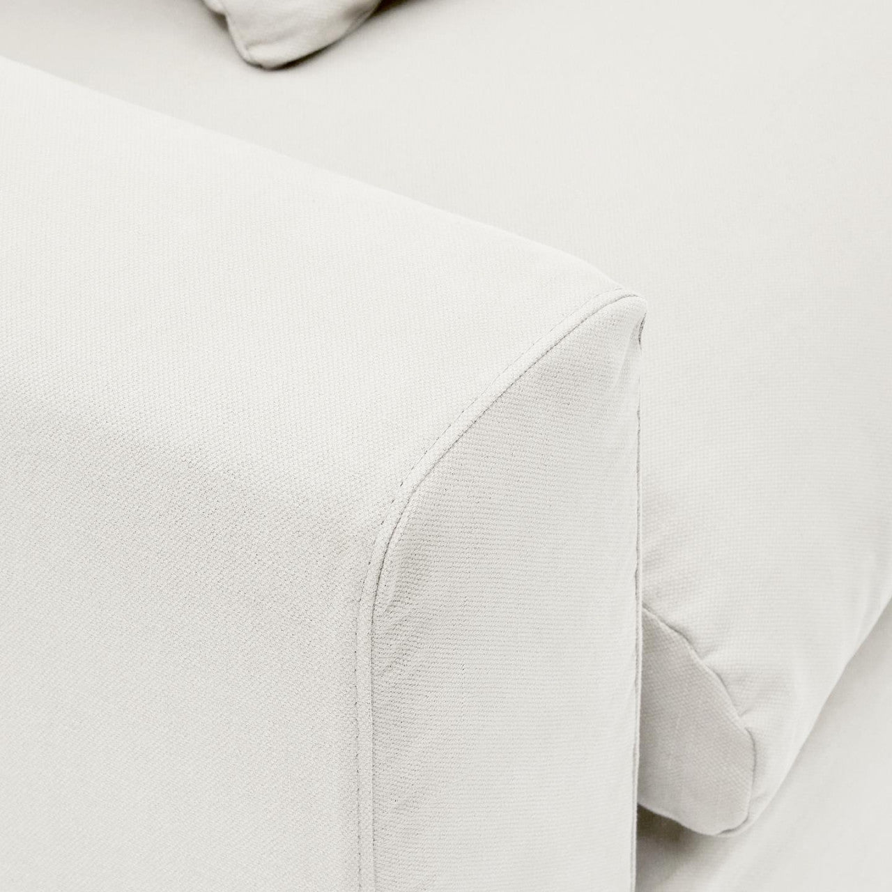 Fotoliu ecru din textil Nora Extra Kave Home
