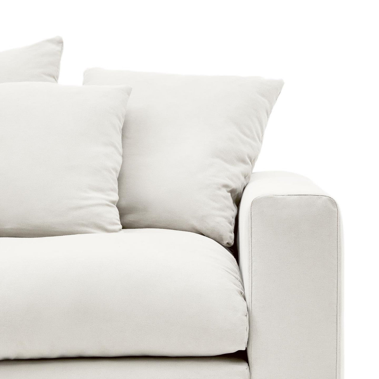 Fotoliu ecru din textil Nora Extra Kave Home