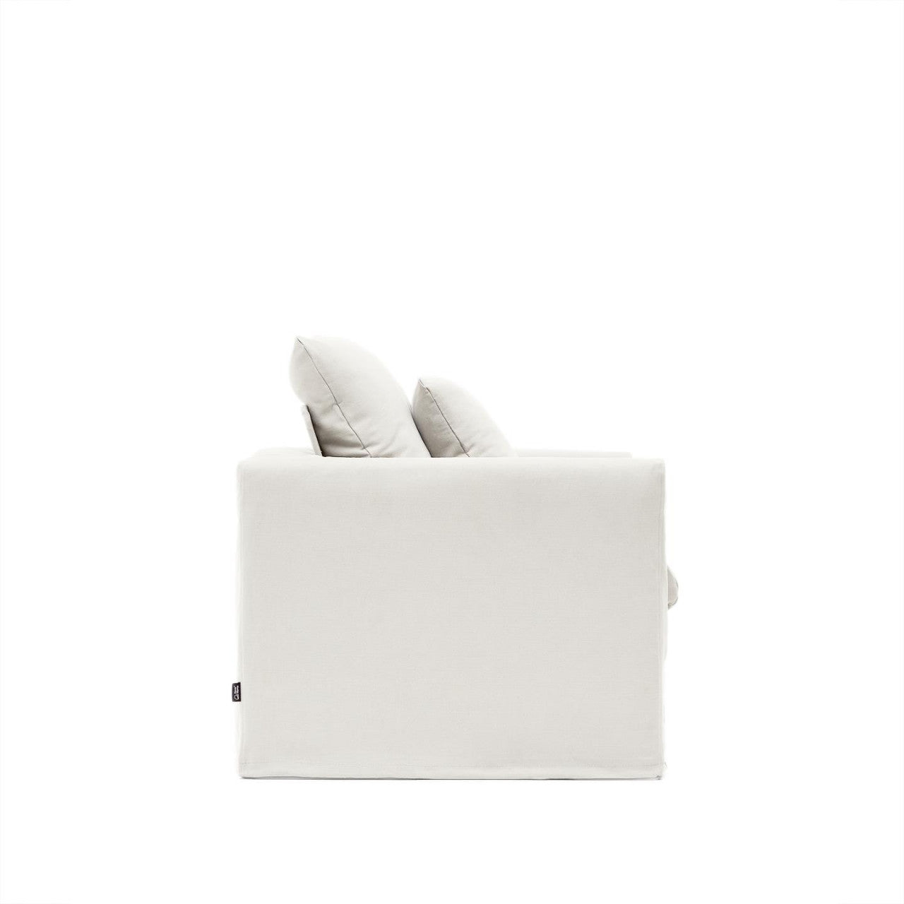 Fotoliu ecru din textil Nora Kave Home