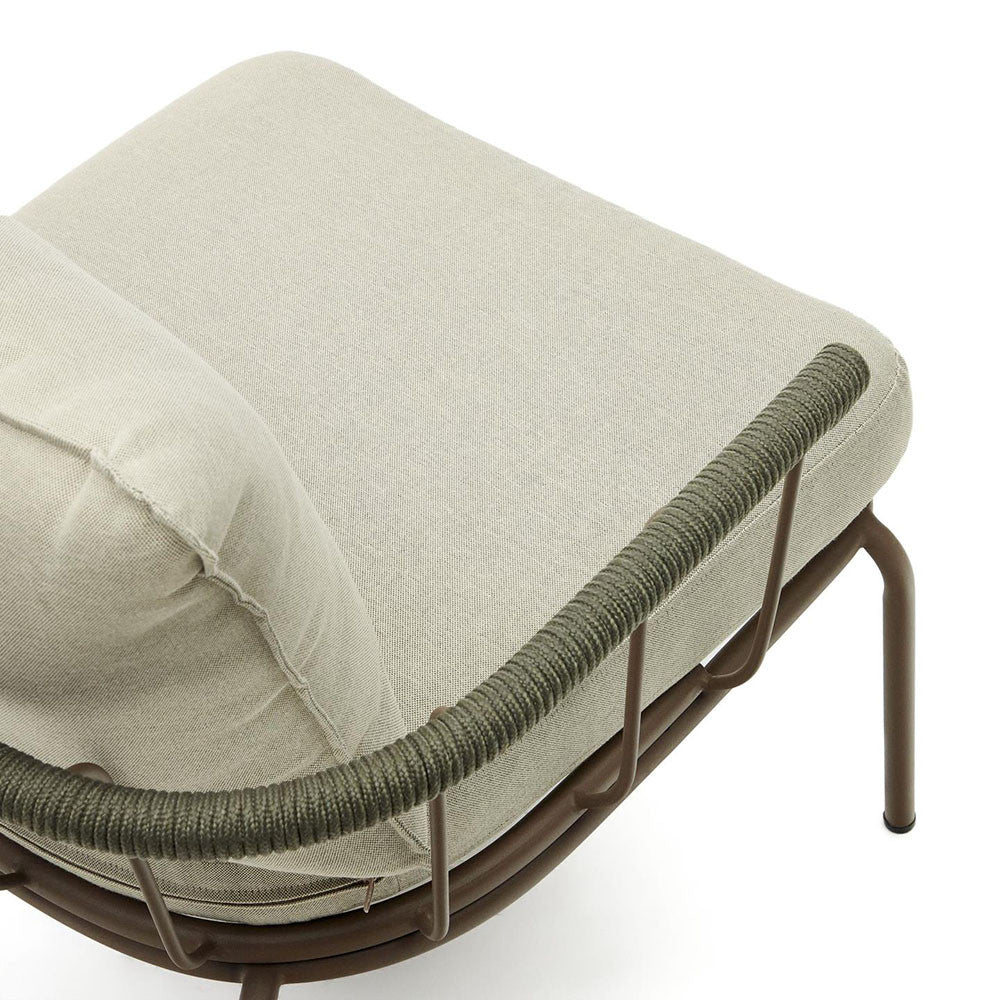 Fotoliu exterior multicolor din textil Salguer Kave Home