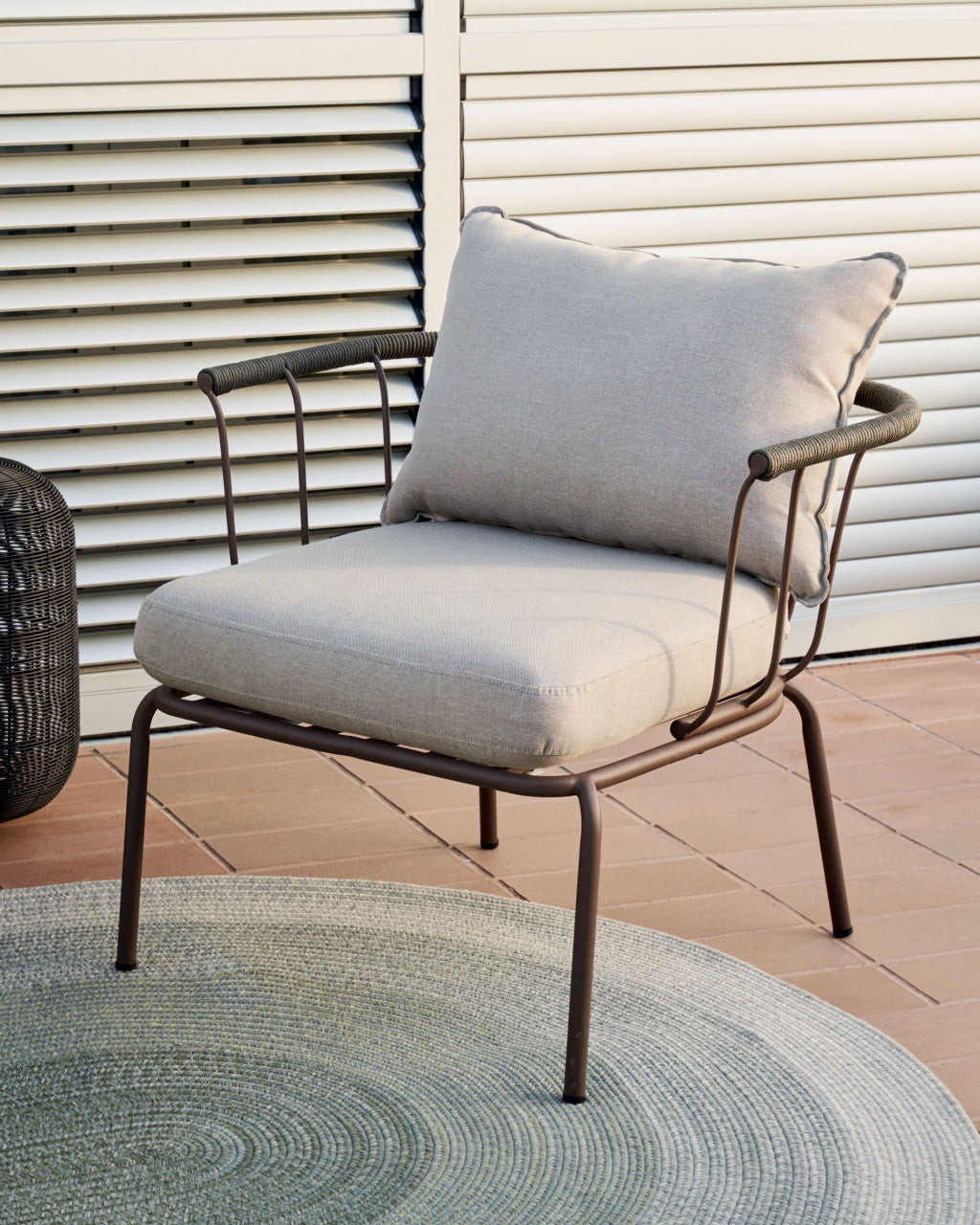 Fotoliu exterior multicolor din textil Salguer Kave Home