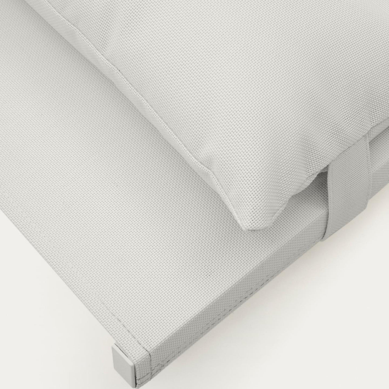 Fotoliu exterior pliabil alb din metal Canutells Kave Home