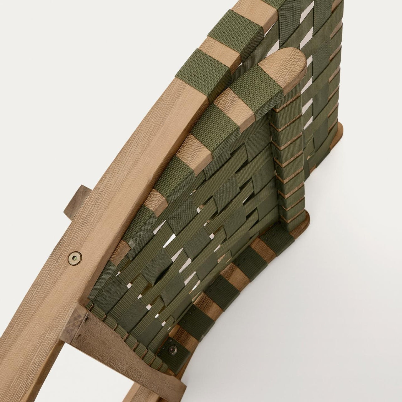 Fotoliu exterior pliabil verde din textil Chabeli Kave Home