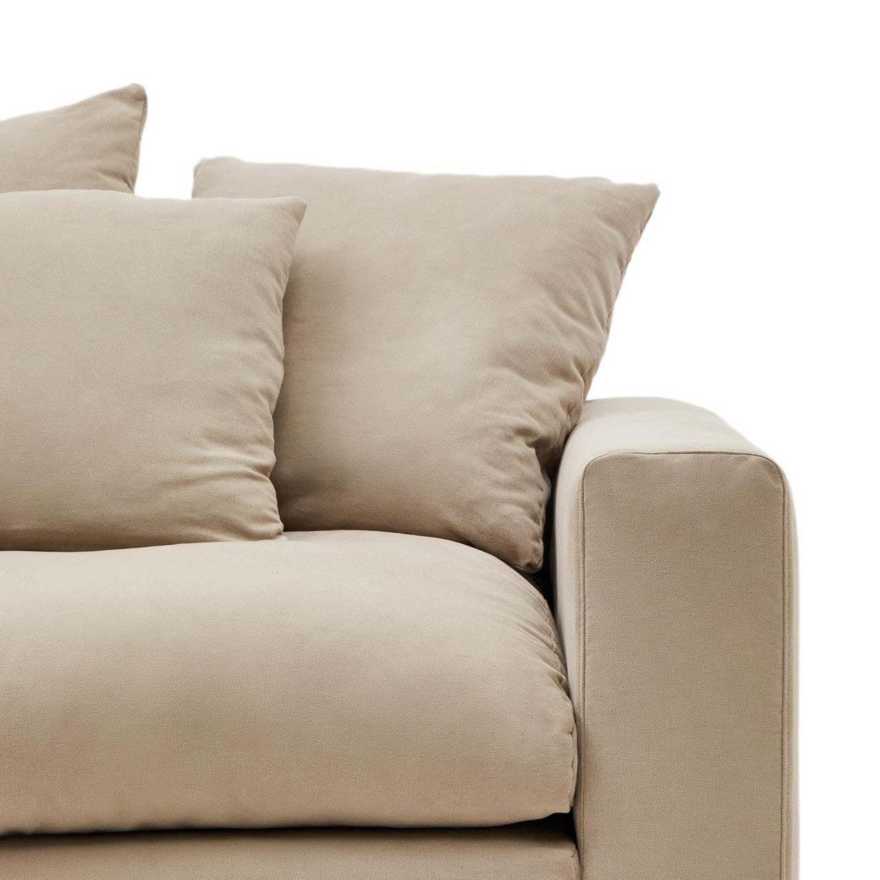 Fotoliu grej din textil Nora Extra Kave Home