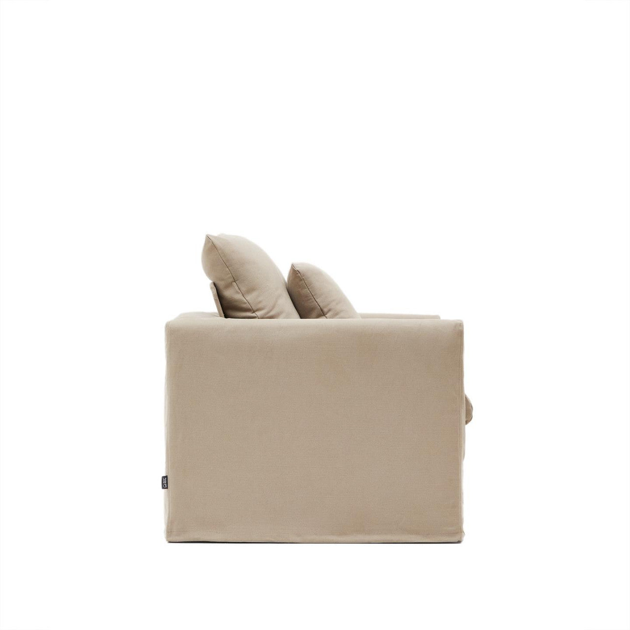 Fotoliu grej din textil Nora Kave Home