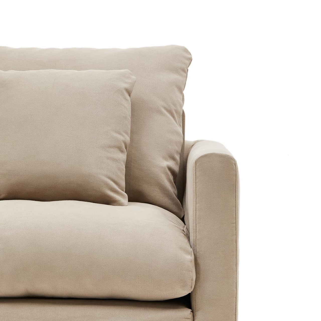 Fotoliu grej din textil Nora Kave Home