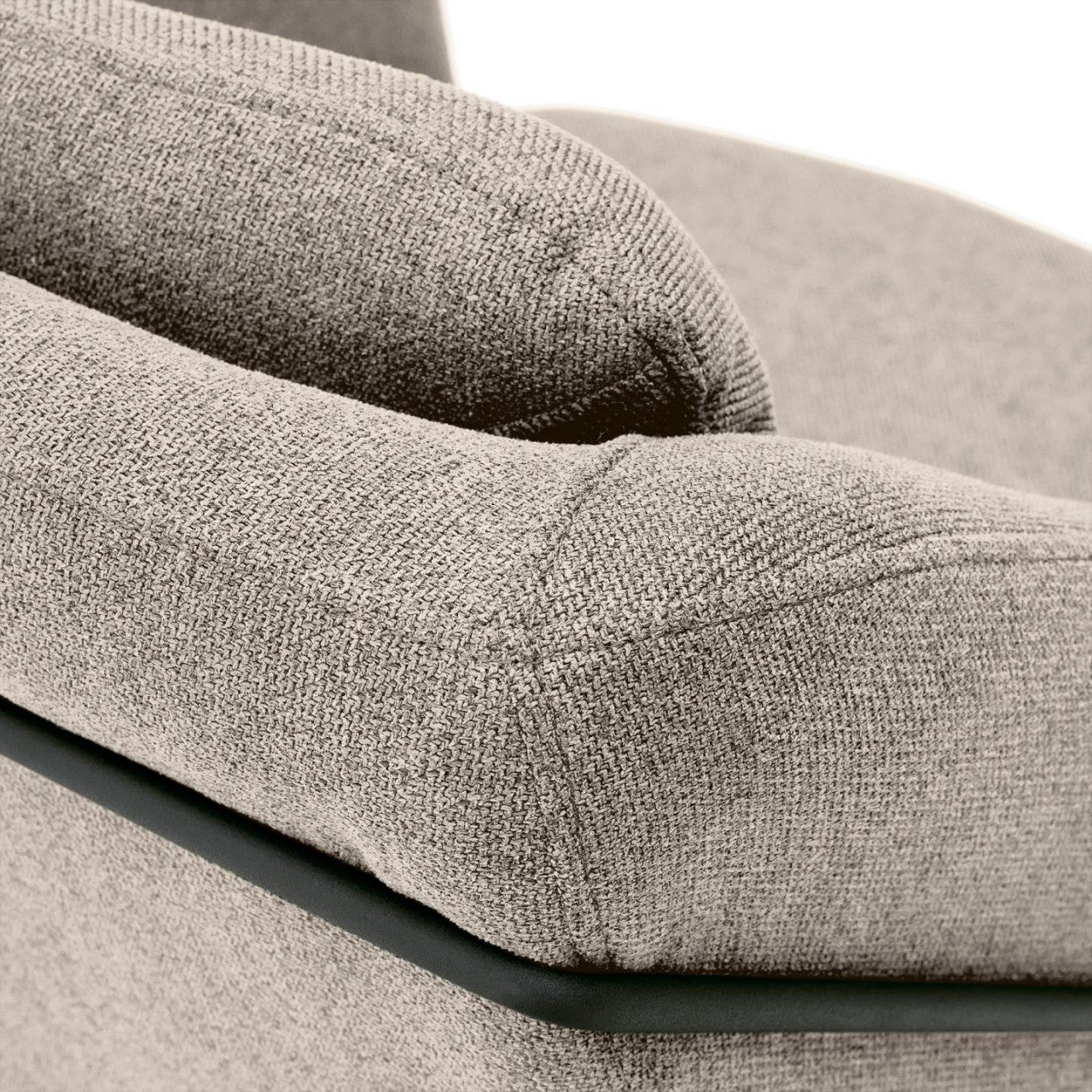 Fotoliu gri din textil Brida Kave Home