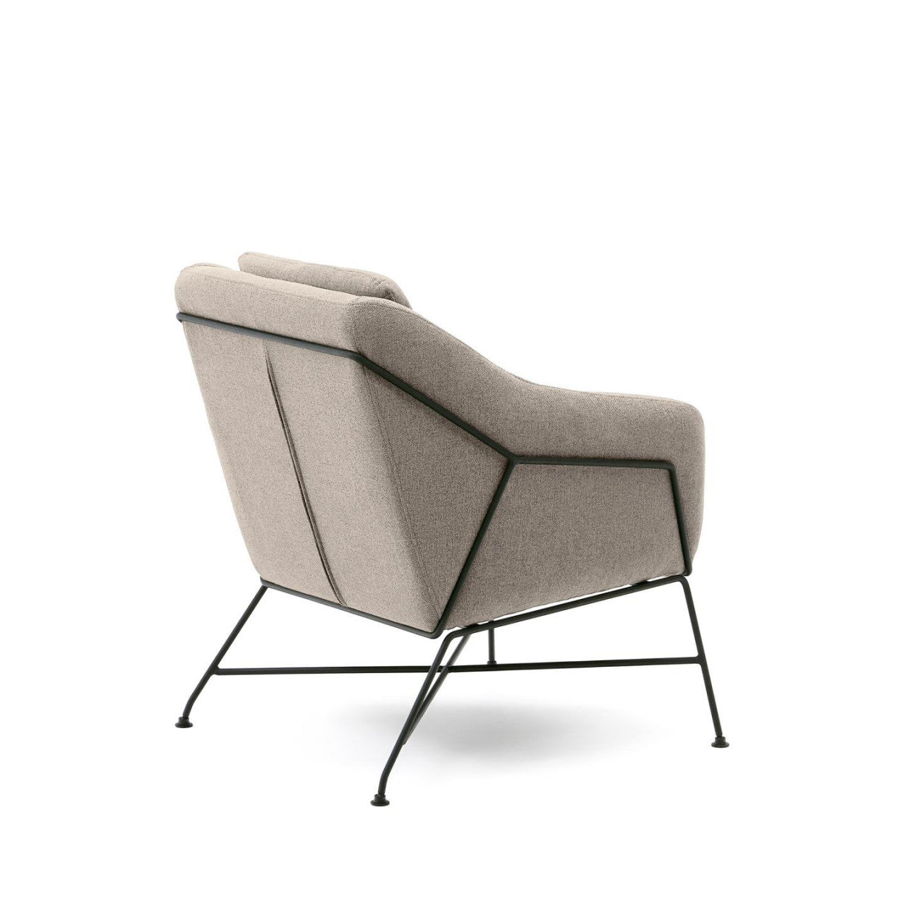 Fotoliu gri din textil Brida Kave Home