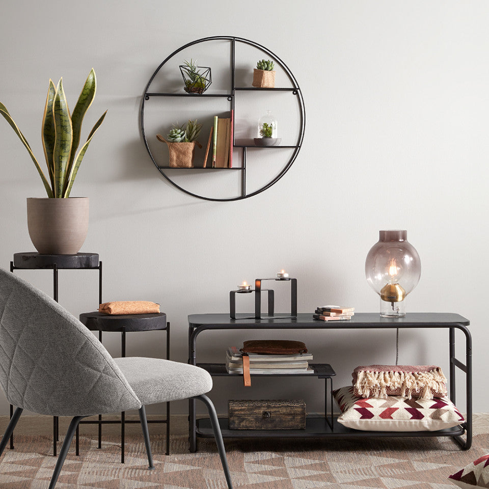 Fotoliu gri din textil Ivonne Kave Home