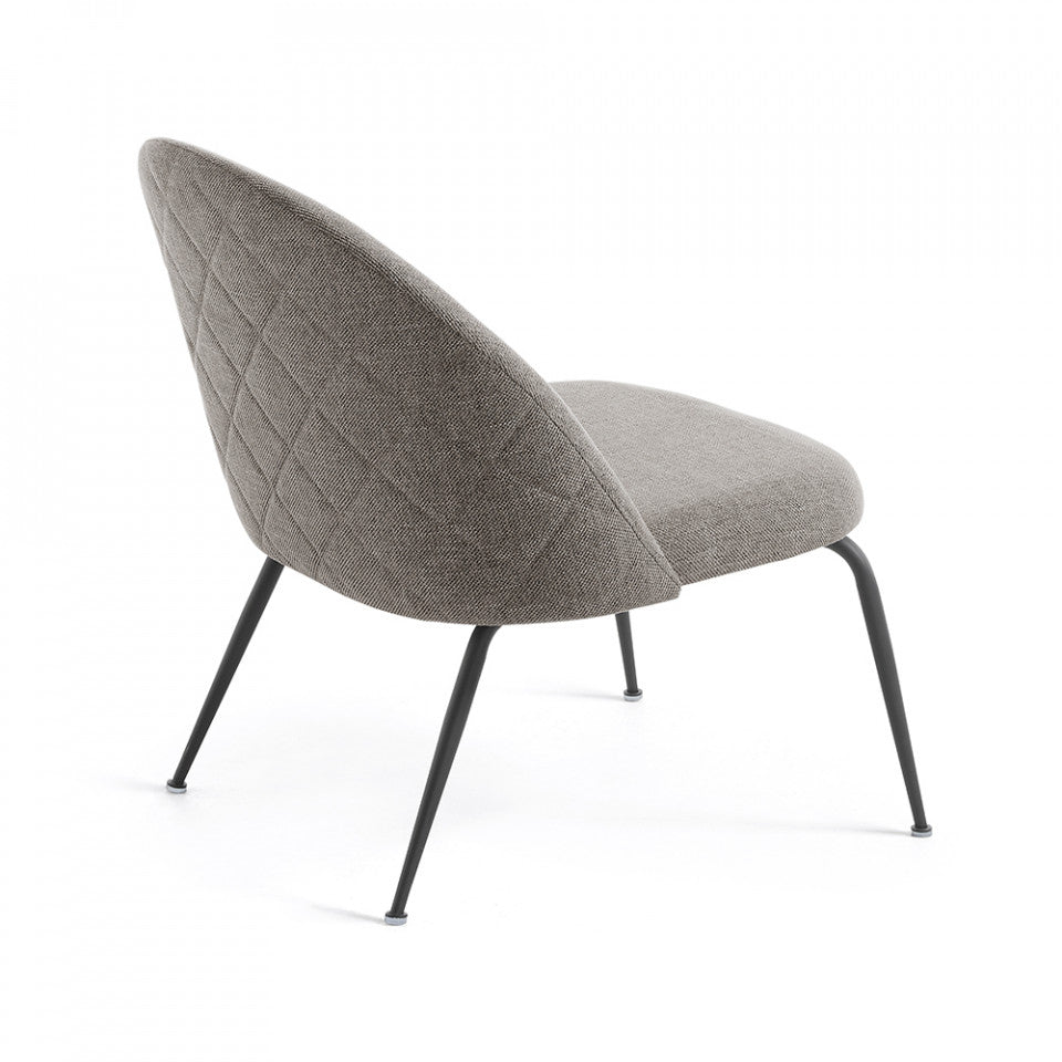 Fotoliu gri din textil Ivonne Kave Home