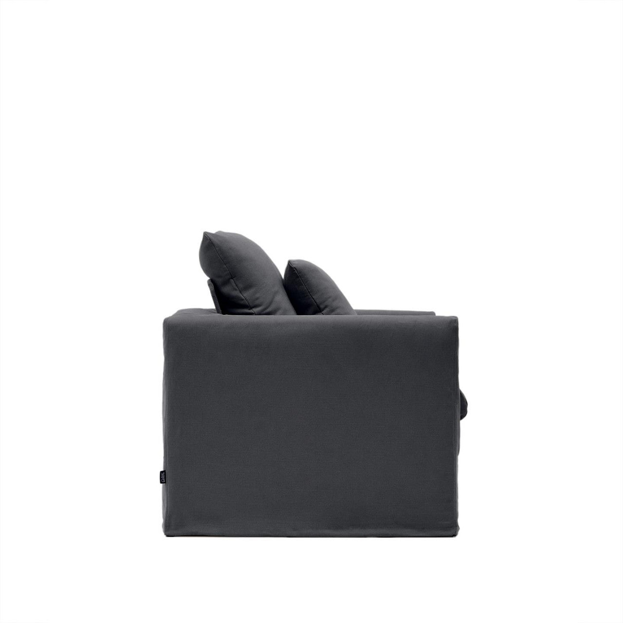 Fotoliu gri din textil Nora Kave Home