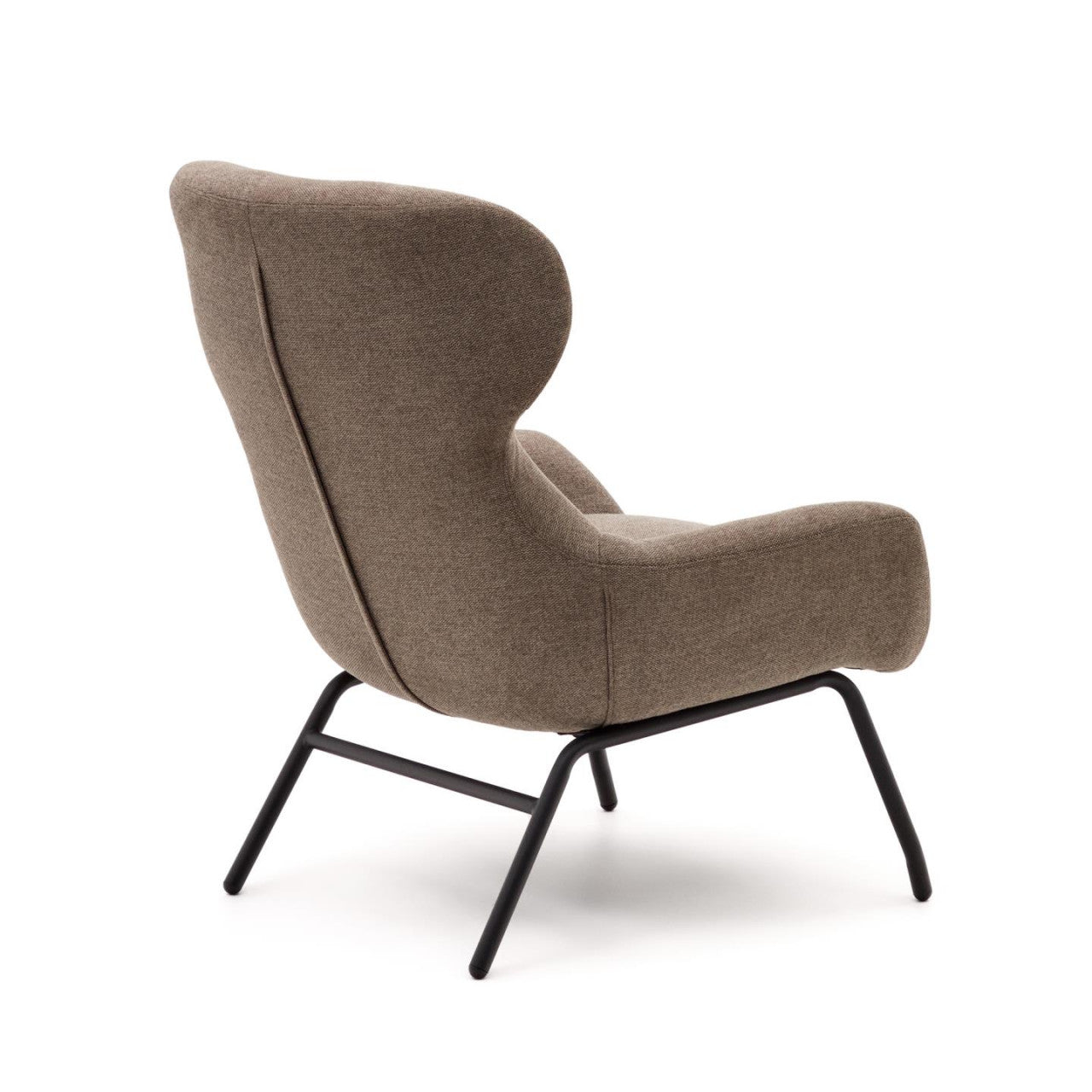 Fotoliu maro din textil Belina Kave Home