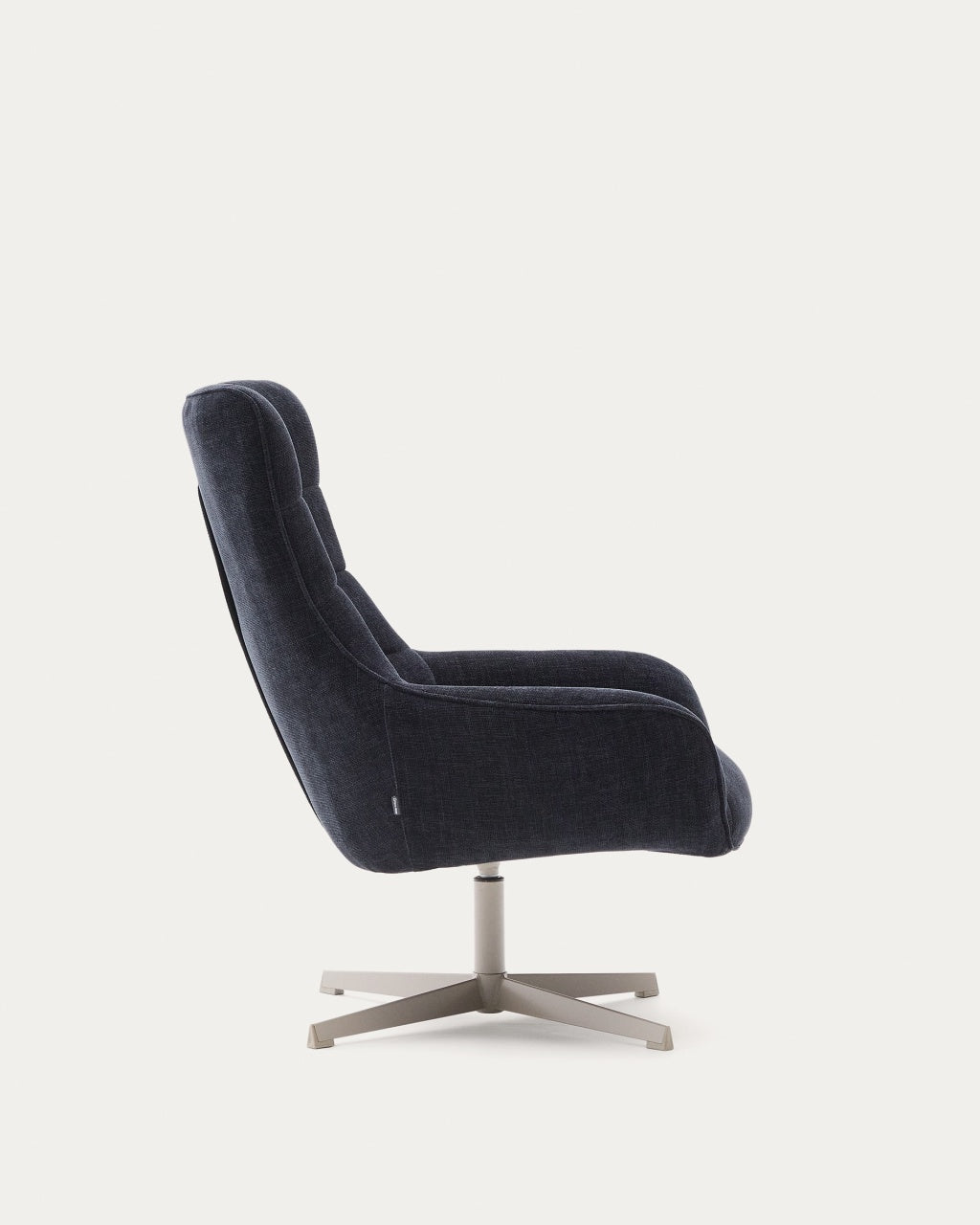Fotoliu rotativ albastru/gri din textil Teryl Kave Home