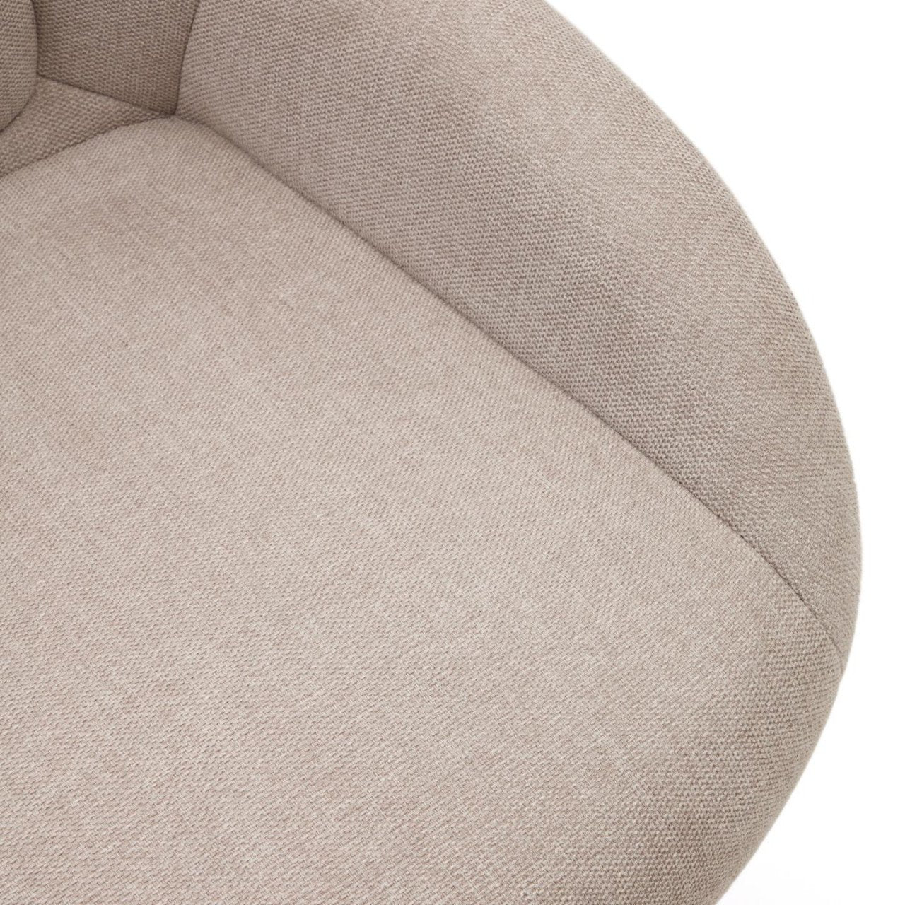 Fotoliu rotativ bej din textil Celida Kave Home