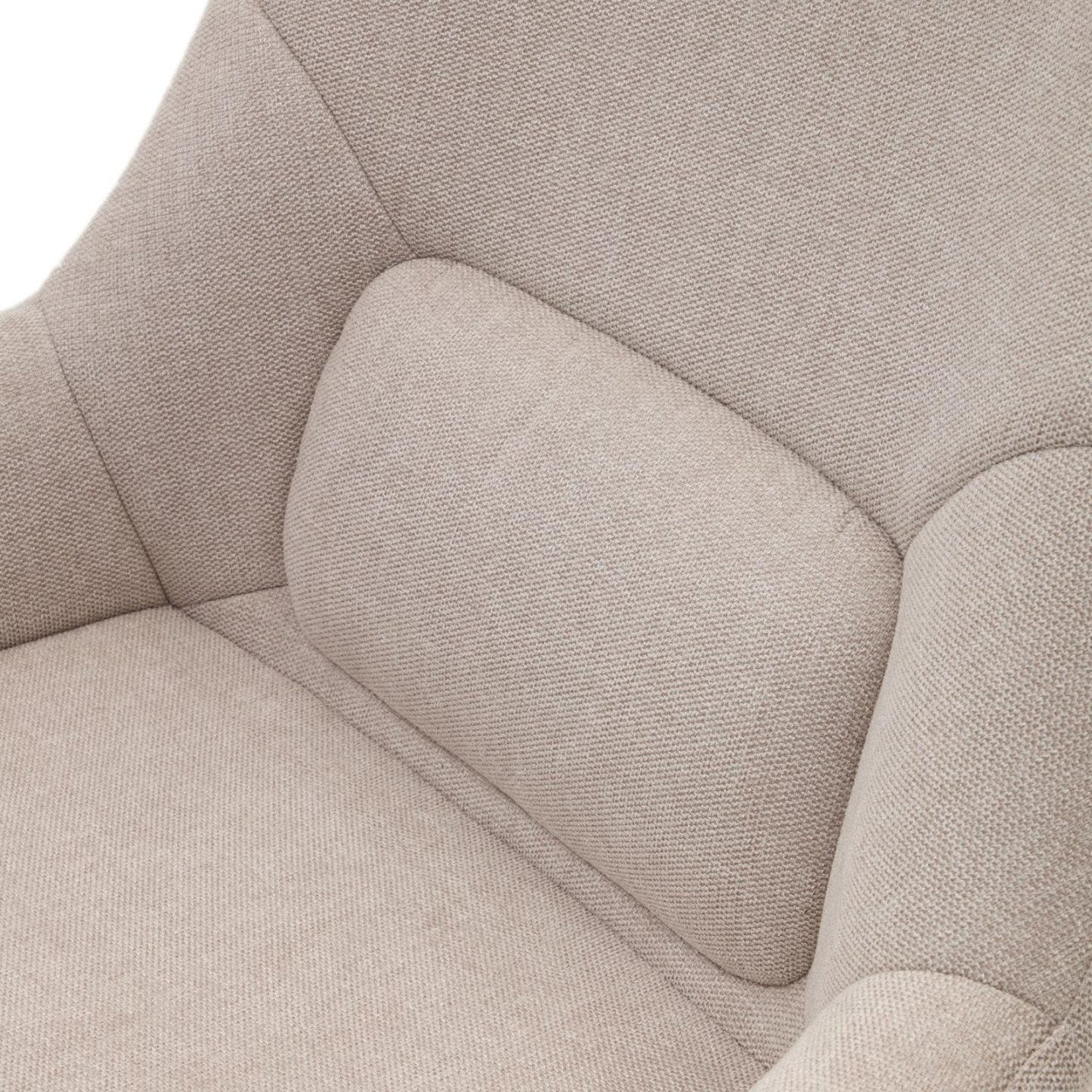 Fotoliu rotativ bej din textil Celida Kave Home