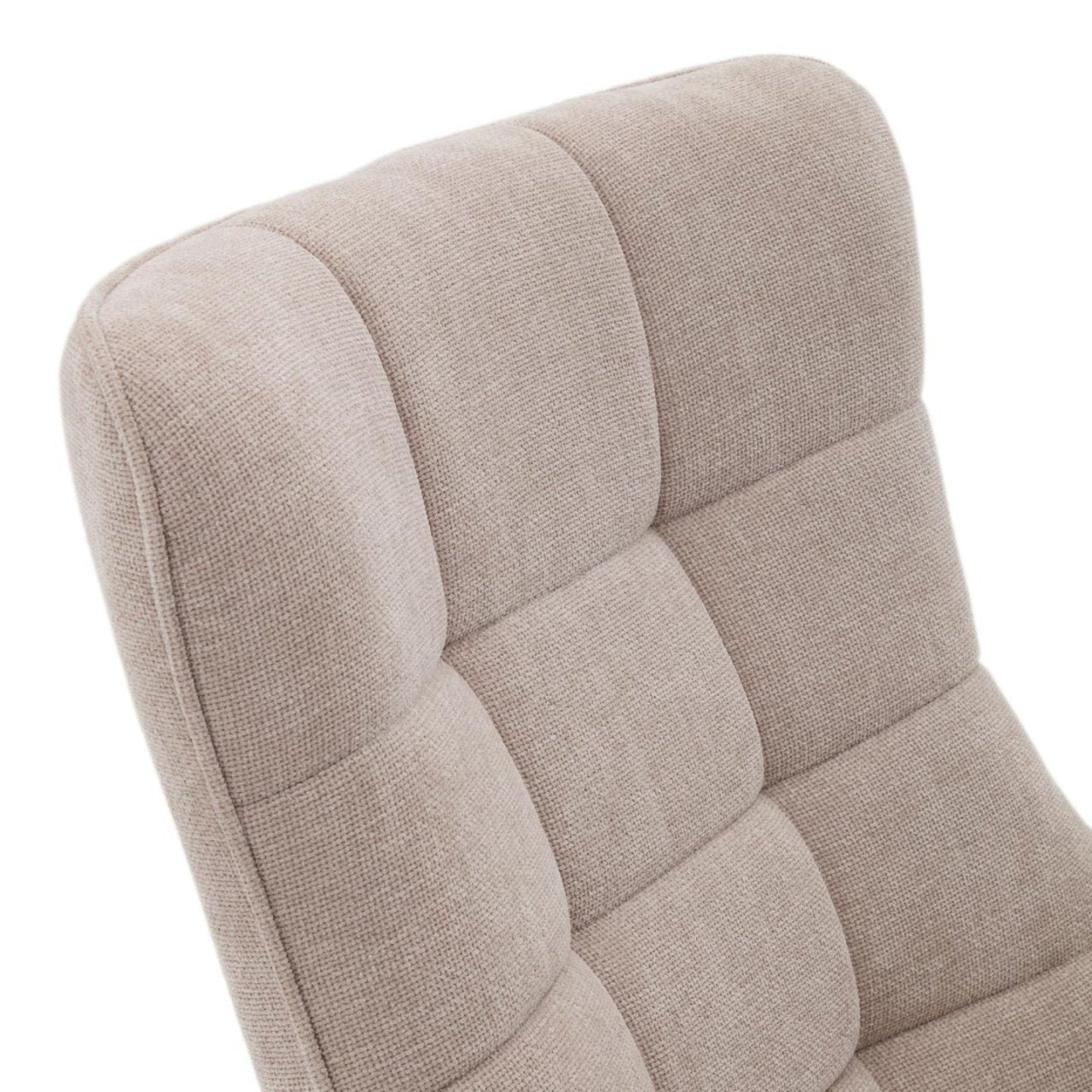 Fotoliu rotativ bej/gri din textil Jaspe Kave Home