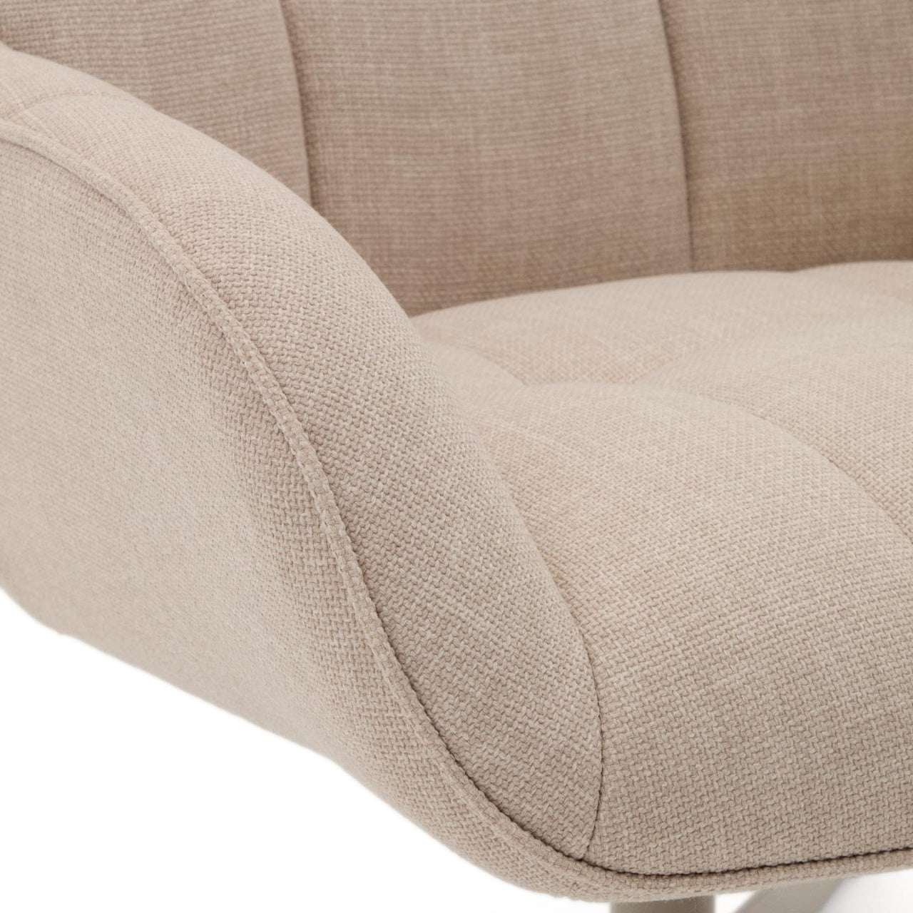Fotoliu rotativ bej/gri din textil Teryl Kave Home
