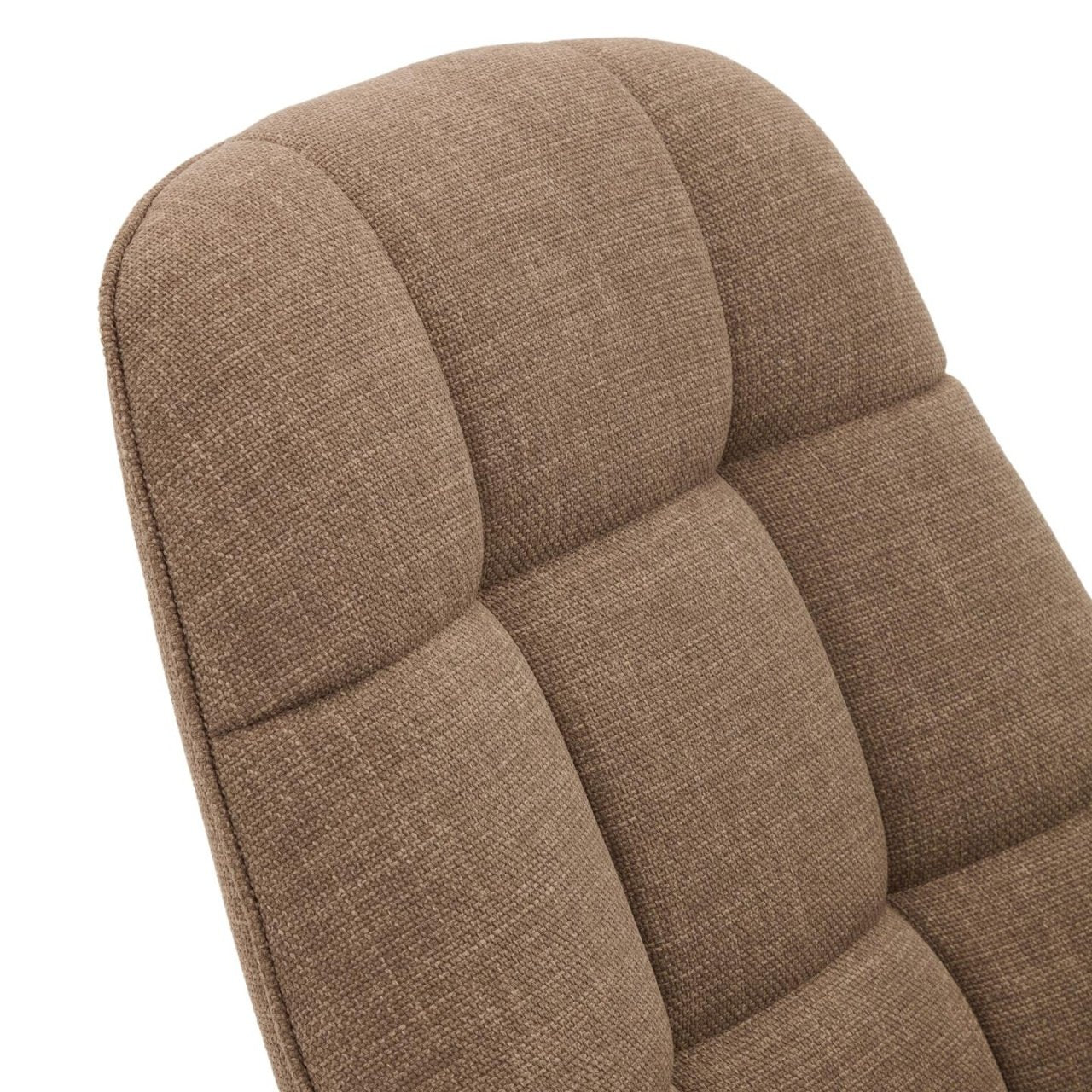 Fotoliu rotativ maro deschis/gri din textil Jaspe Kave Home