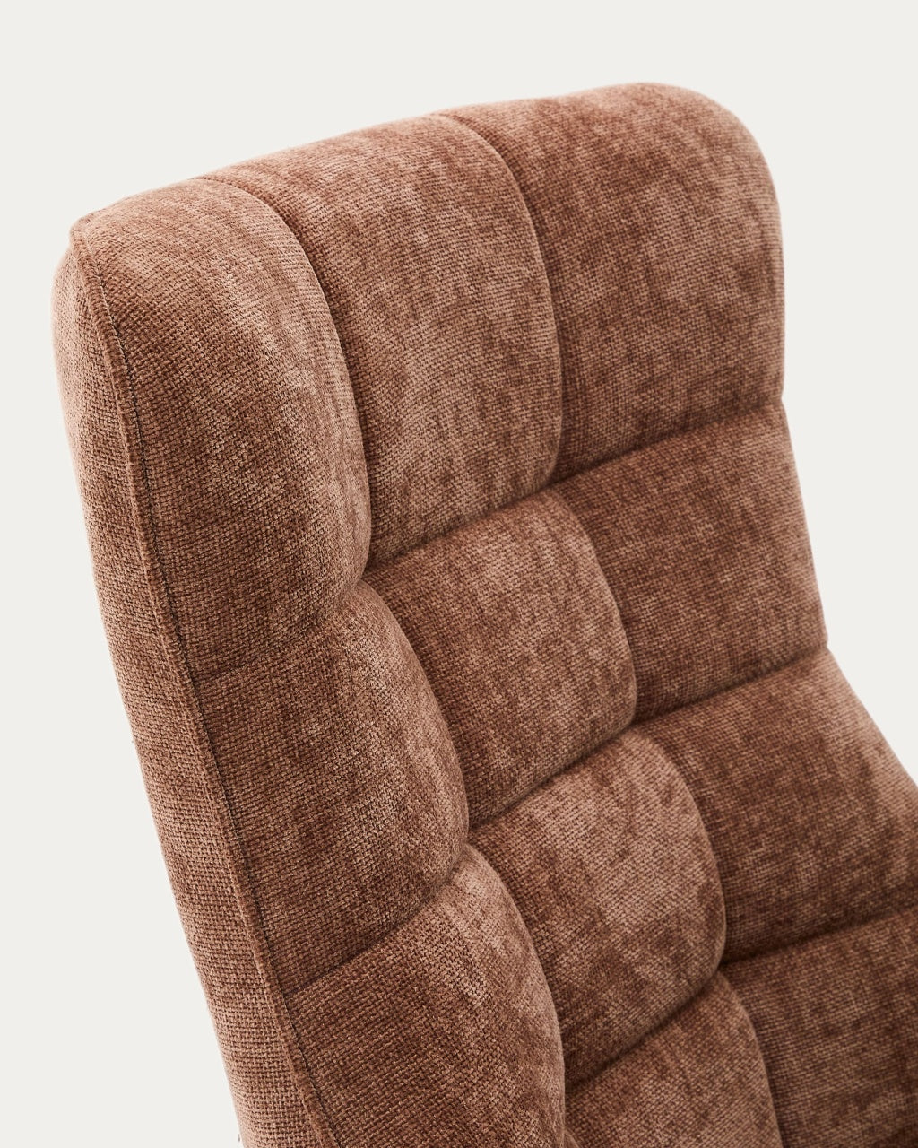 Fotoliu rotativ maro deschis/gri din textil Teryl Kave Home