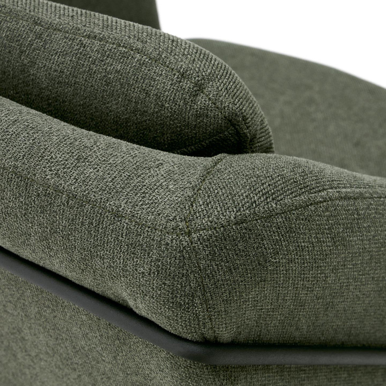 Fotoliu verde din textil Brida Kave Home