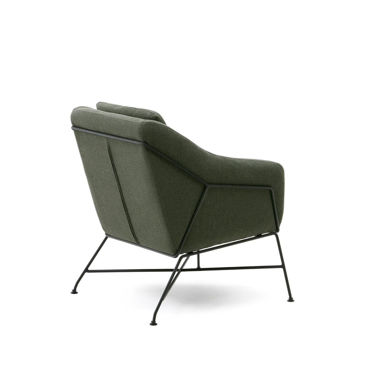 Fotoliu verde din textil Brida Kave Home