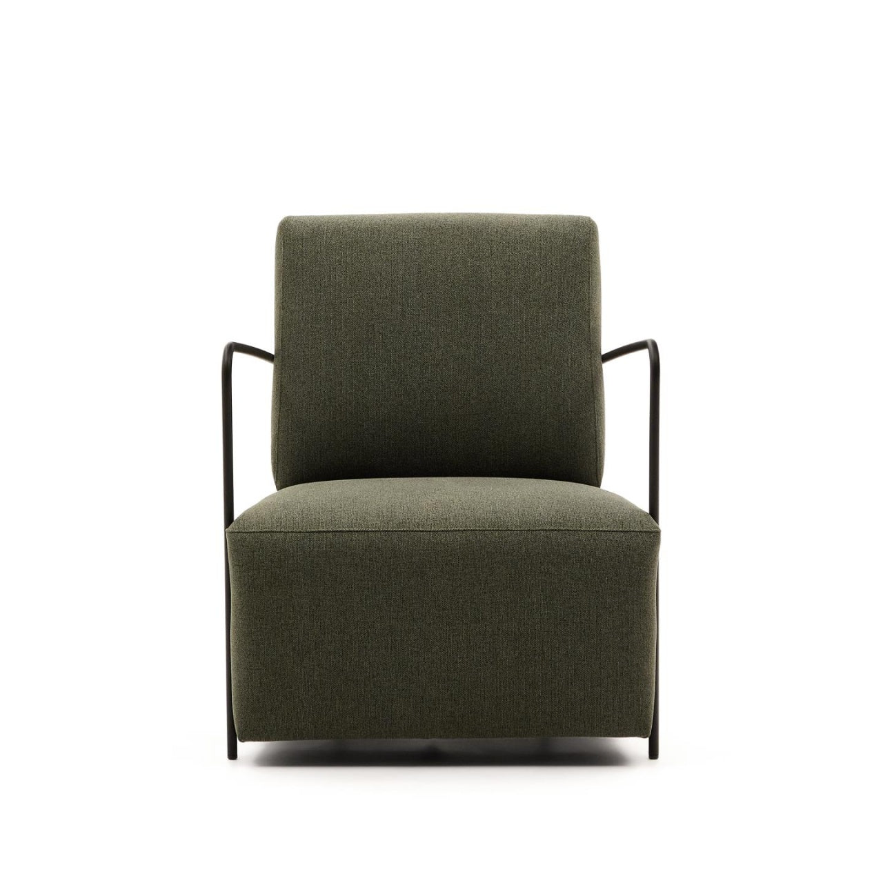 Fotoliu verde din textil Gamer Kave Home