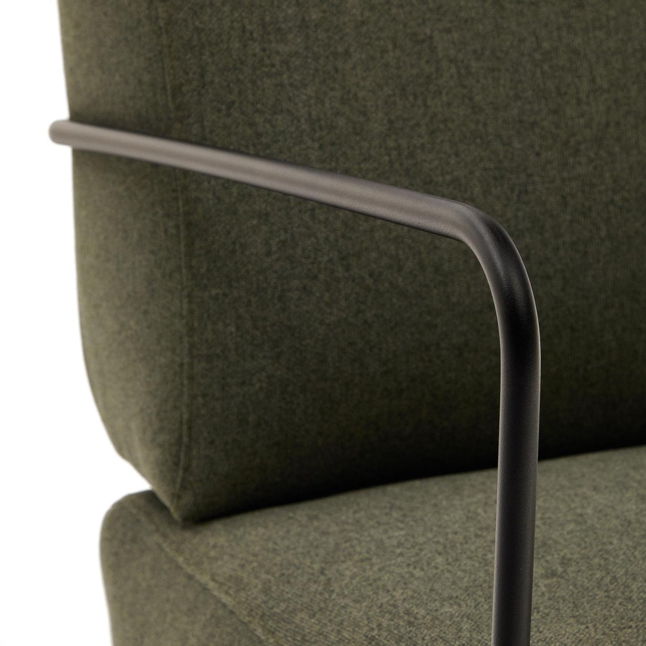 Fotoliu verde din textil Gamer Kave Home