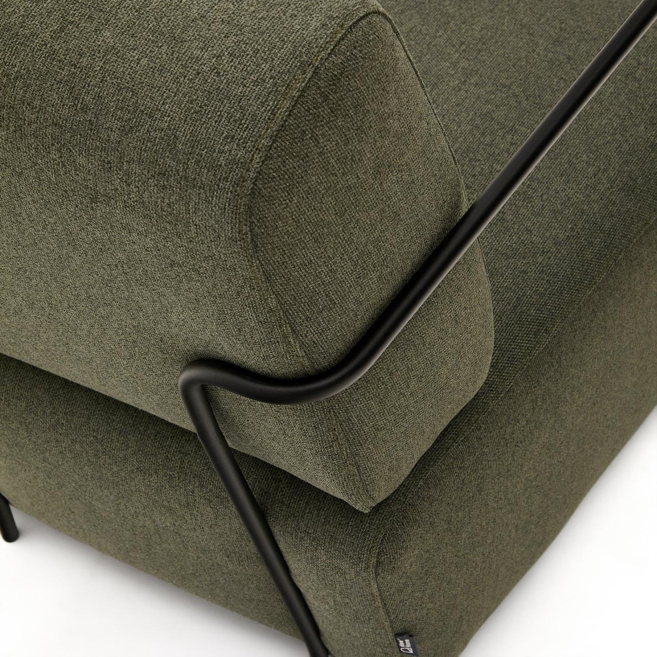 Fotoliu verde din textil Gamer Kave Home