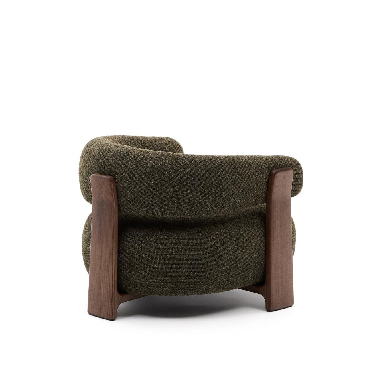 Fotoliu verde din textil Granite Chenille Kave Home