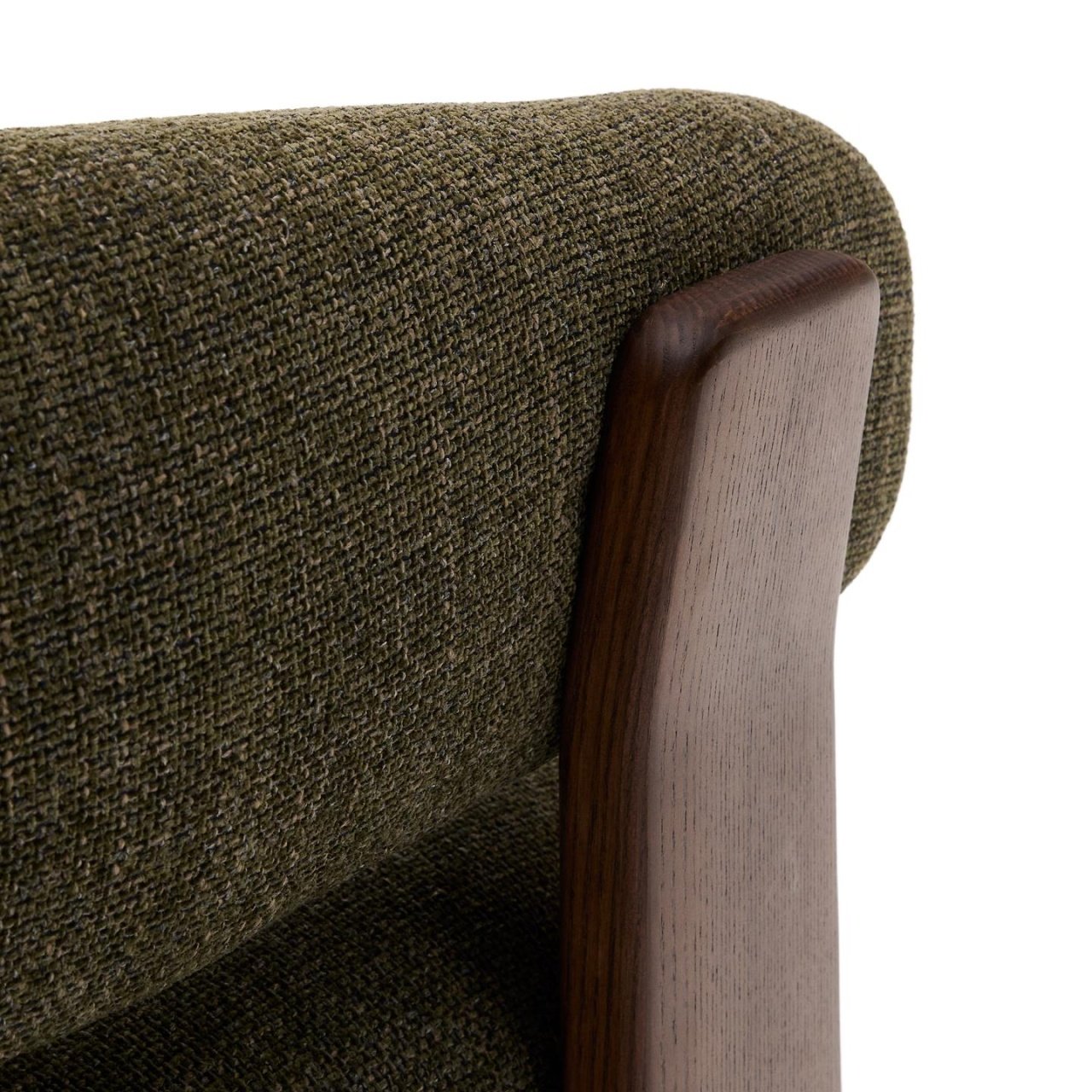 Fotoliu verde din textil Granite Chenille Kave Home