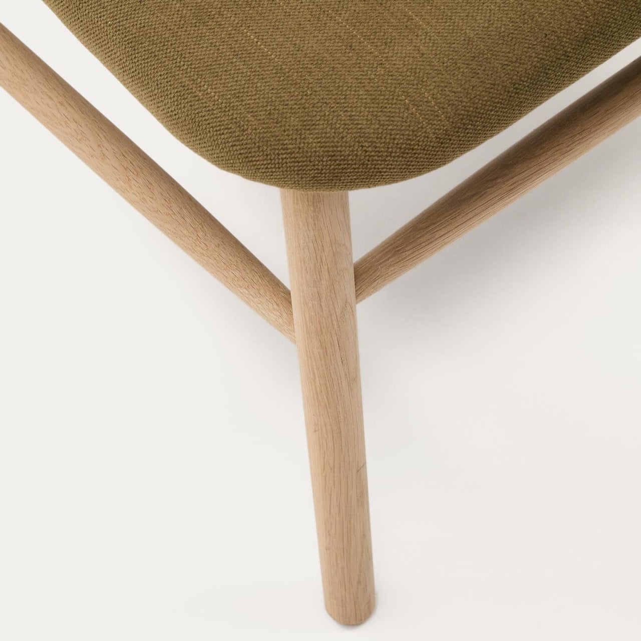 Fotoliu verde din textil Helda Kave Home