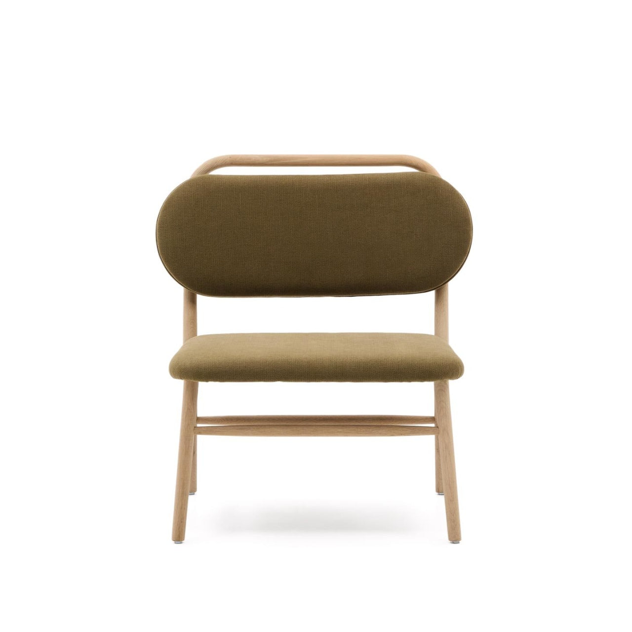 Fotoliu verde din textil Helda Kave Home