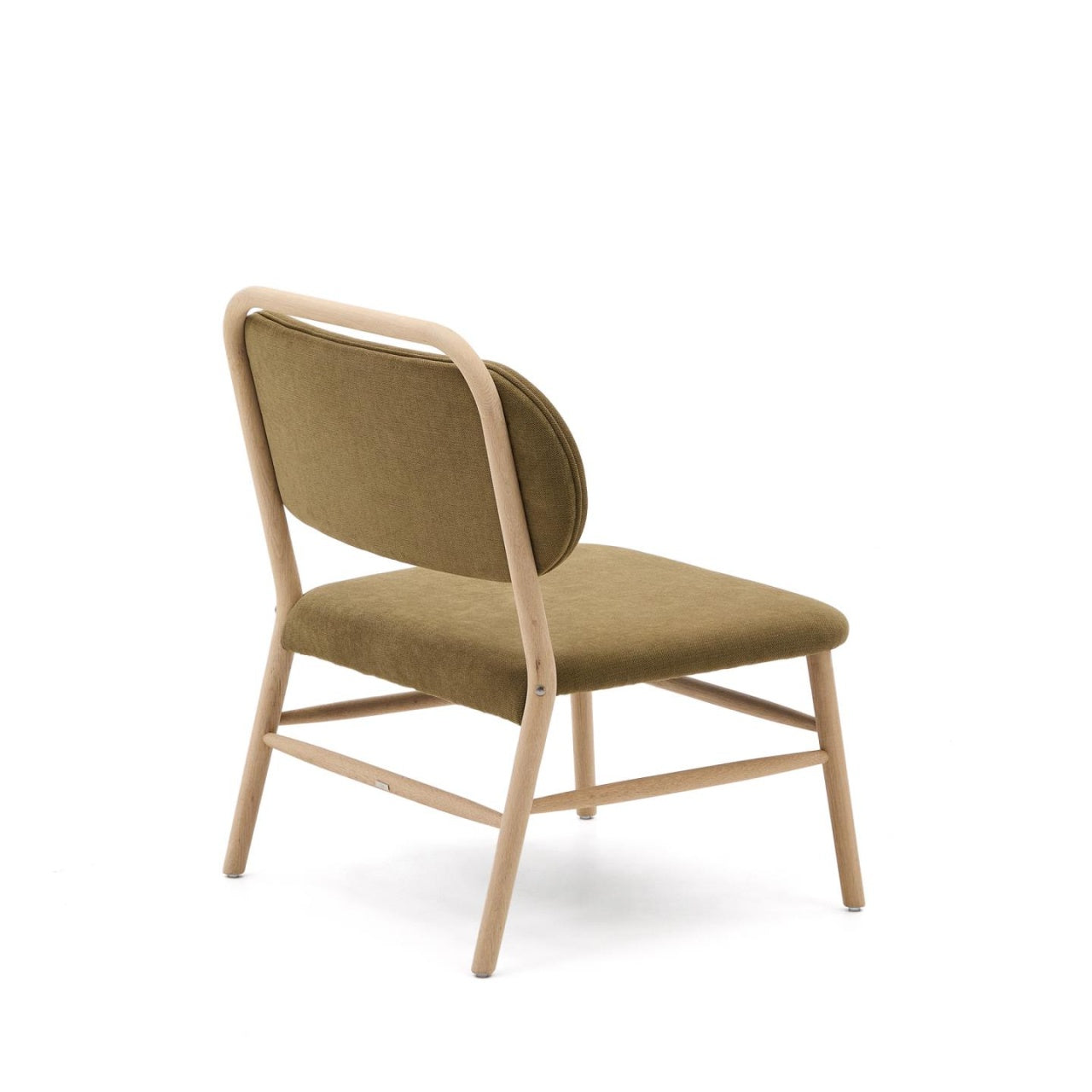 Fotoliu verde din textil Helda Kave Home