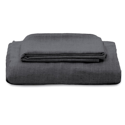 Husa pentru fotoliu gri antracit din textil 92 cm Nora Kave Home