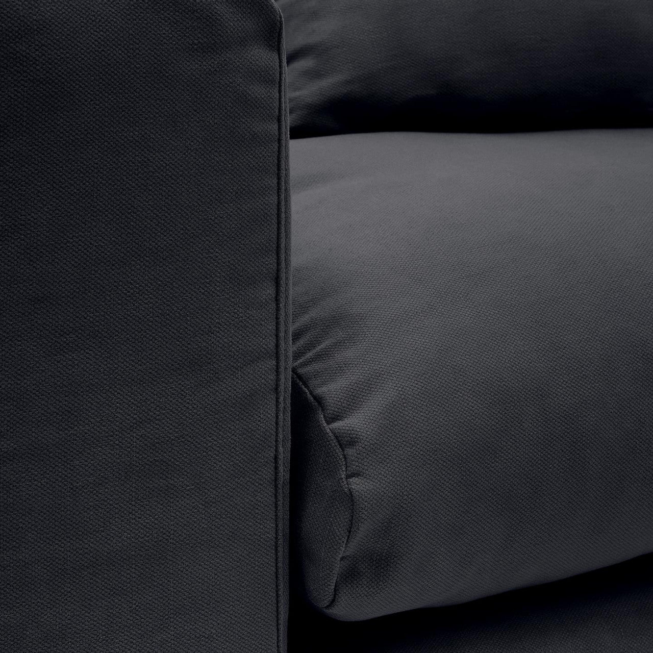 Husa pentru fotoliu gri din textil 140 cm Nora Kave Home