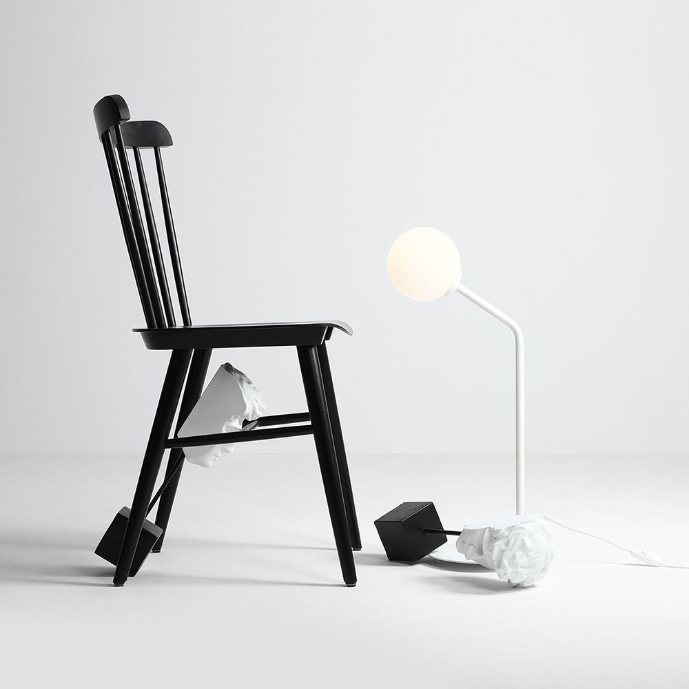 Lampa birou alba din metal 62 cm Pure Aldex