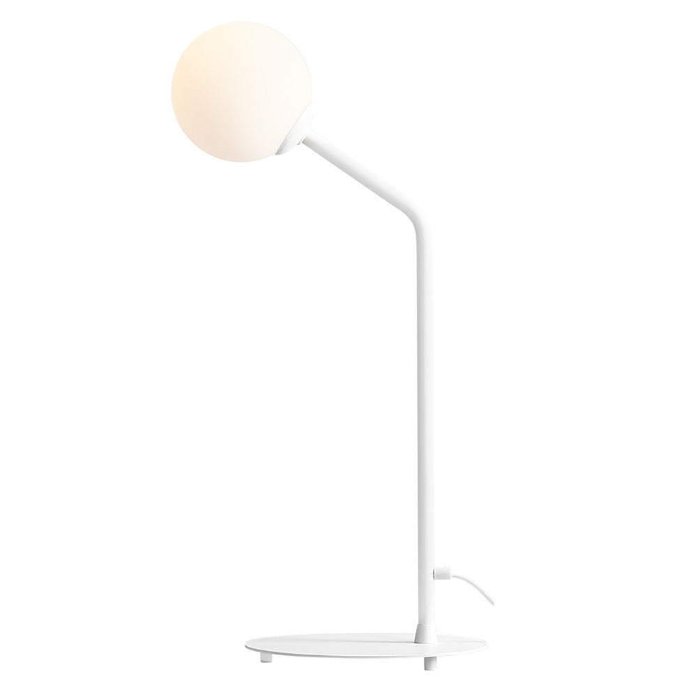 Lampa birou alba din metal 62 cm Pure Aldex