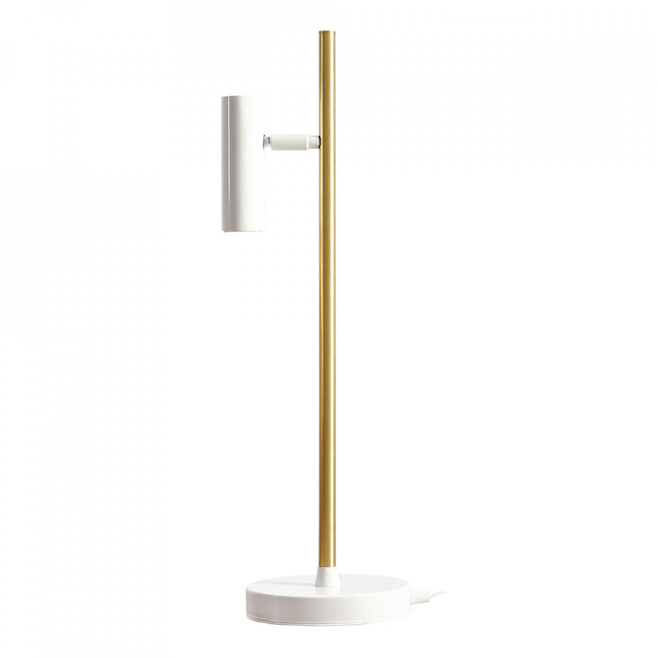 Lampa birou alba/maro alama din metal 54 cm Trevo Aldex
