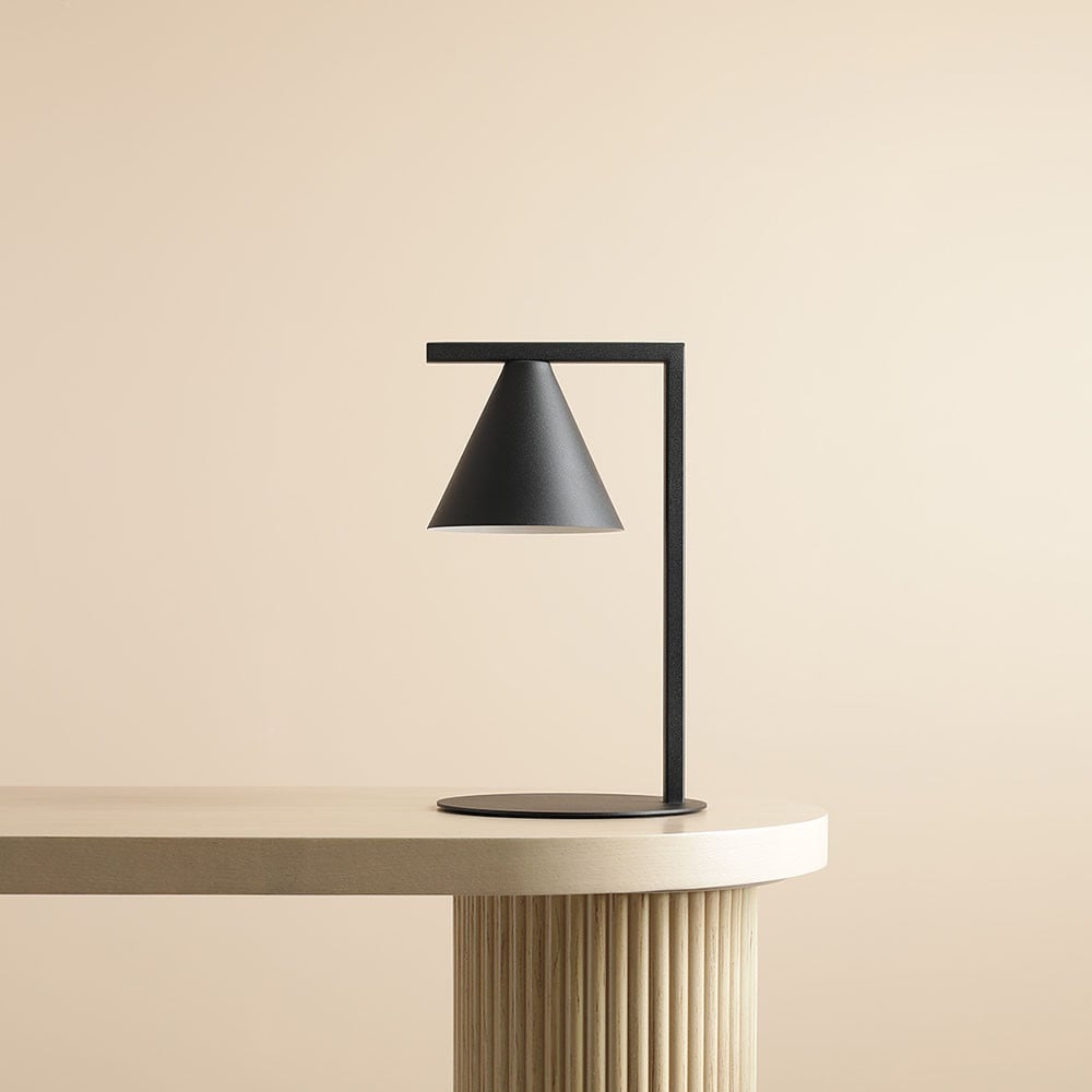 Lampa birou neagra din metal 40 cm Form Aldex