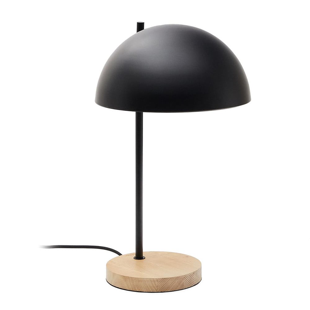 Lampa birou neagra din metal 49 cm Catlar Kave Home
