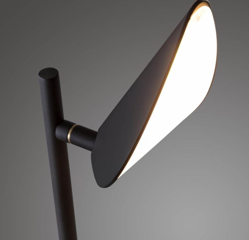 Lampa birou neagra din metal cu LED 45 cm Veleira Kave Home
