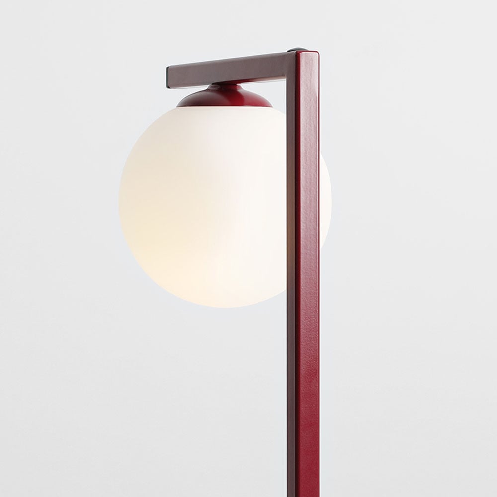 Lampa birou rosie/alba din metal 39 cm Zac Aldex