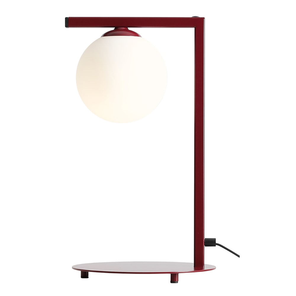 Lampa birou rosie/alba din metal 39 cm Zac Aldex