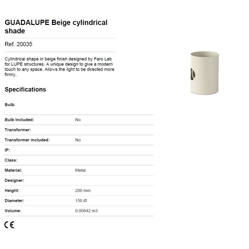 Lampa de podea orientabila design modern GUADALUPE bej