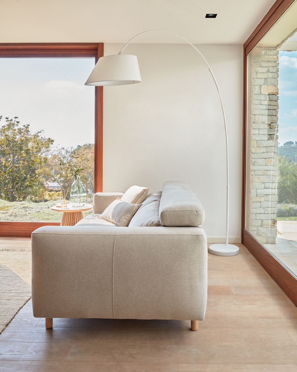 Lampadar alb din marmura 220 cm May Kave Home