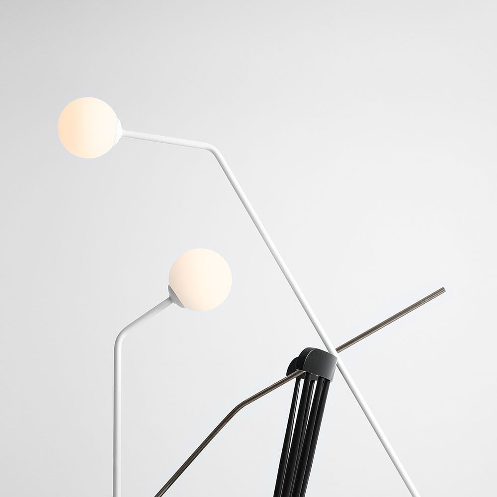Lampadar alb din metal 164 cm Pure Aldex
