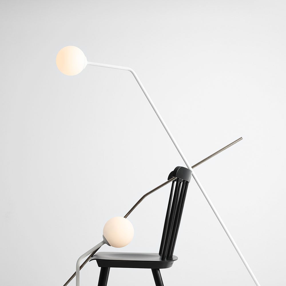 Lampadar alb din metal 164 cm Pure Aldex
